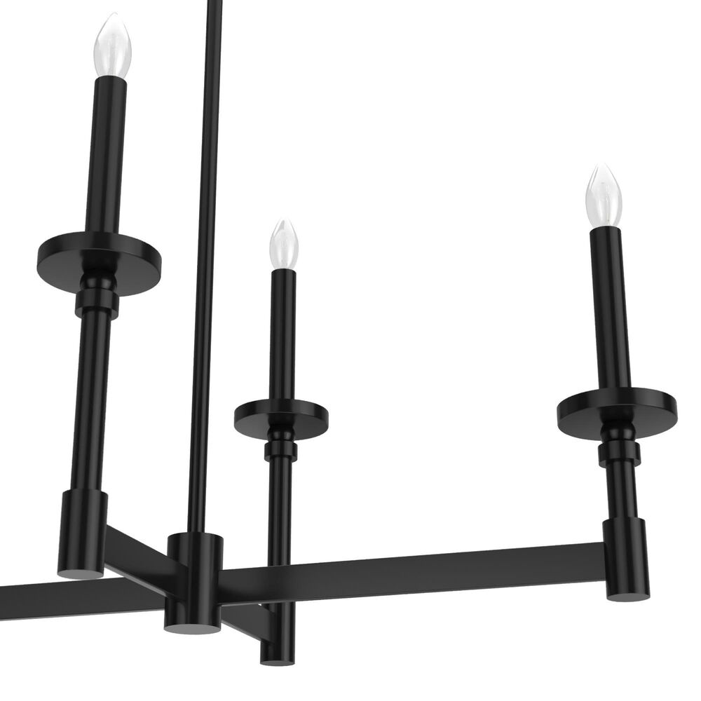 Hunter Briargrove 7-Light Linear Chandelier in Matte Black, , large