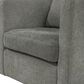Hearth and Haven Sutton Swivel Chair in Gray, , large
