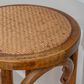 Linon Home Decor Rae Rattan Bar Stool in Rich Walnut, , large