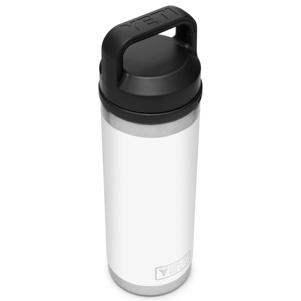 YETI Rambler 18 Oz Water Bottle with Chung Cap in White, , large