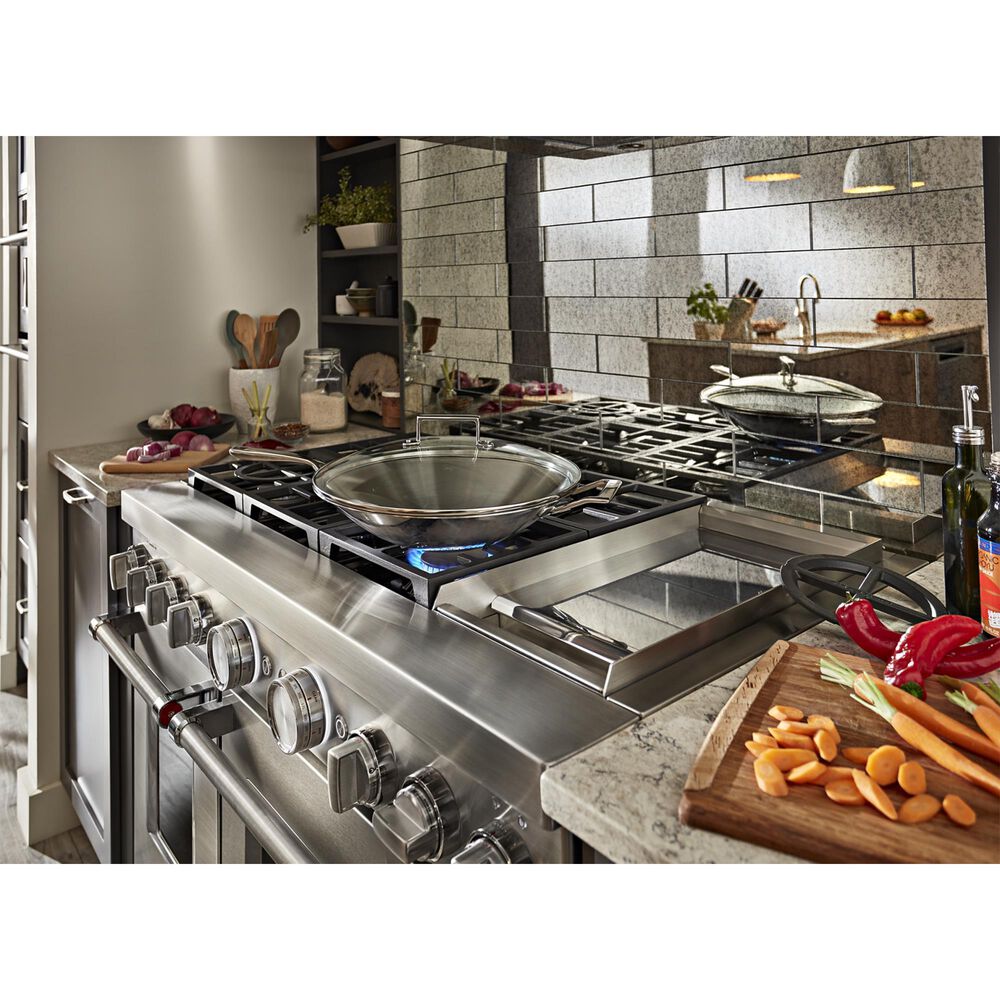 KitchenAid 6.3 Cu. Ft. Freestanding Gas Range with Griddle in Stainless Steel, , large