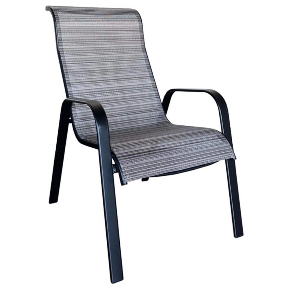 Redline Creation Inc. 7-Piece Patio Dining Set in Matte Black and Gray, , large