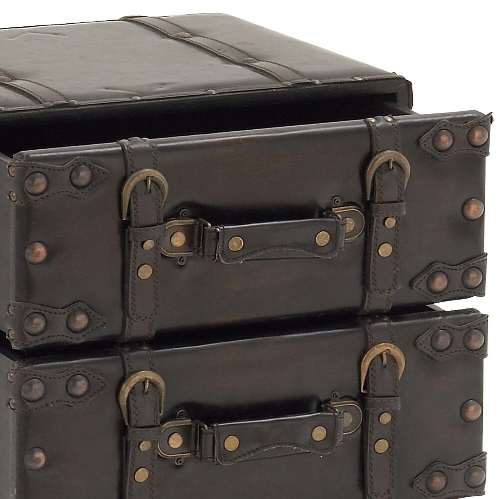 Uma Enterprises 4-Drawer Chest in Black, , large