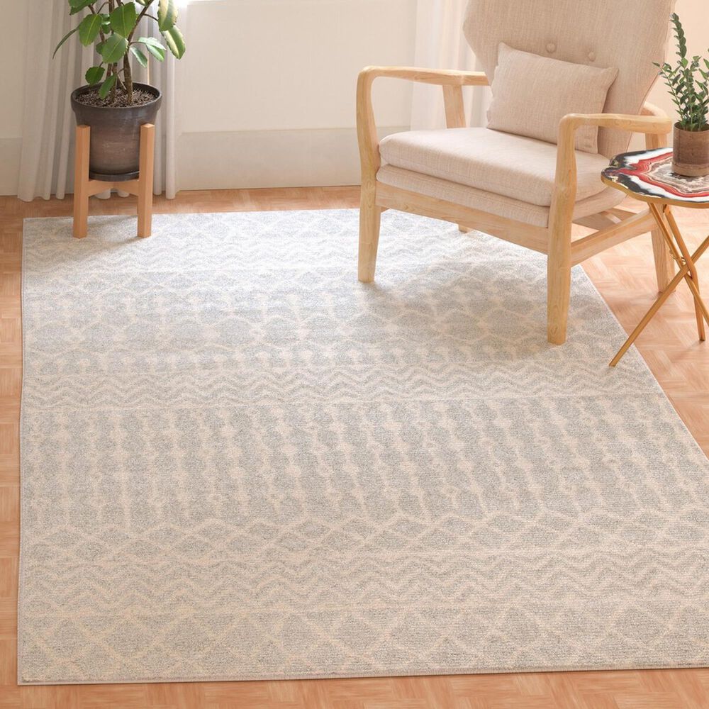 Safavieh Tulum TUL270  4&#39; x 6&#39; Grey and Ivory Area Rug, , large