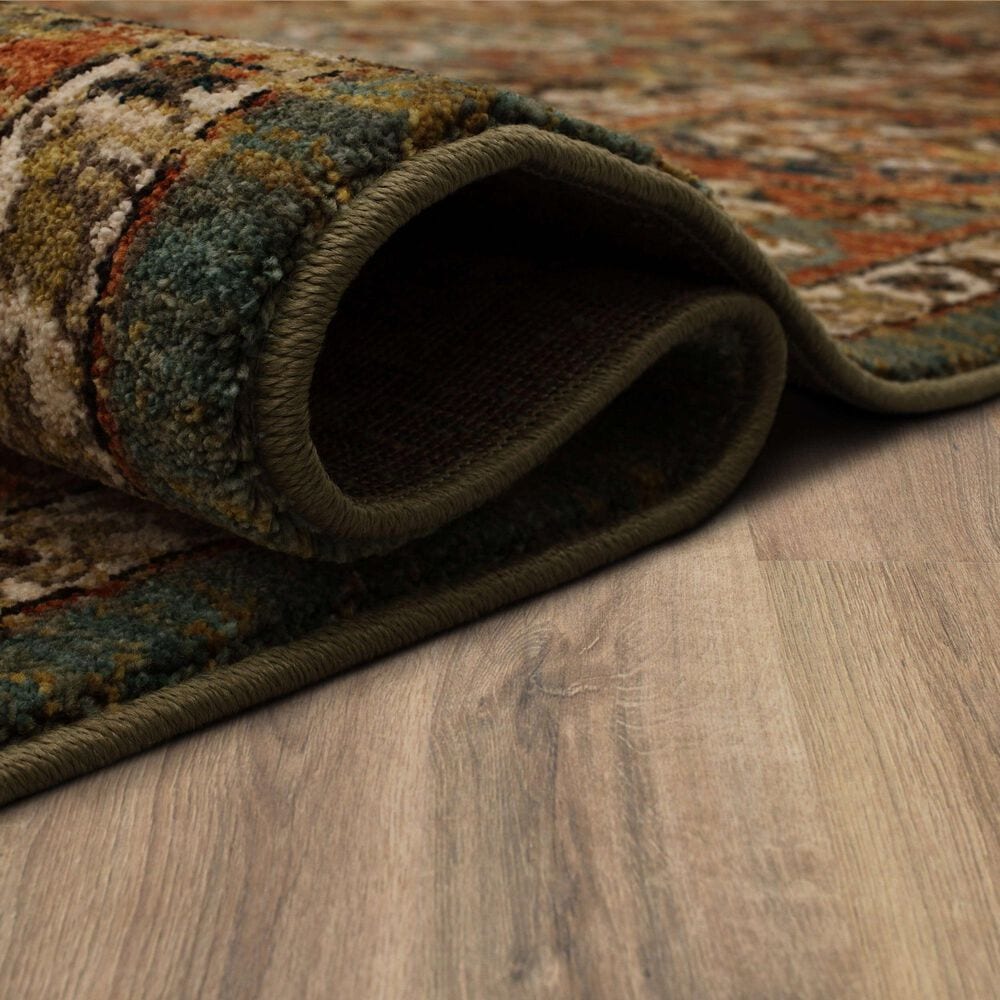 Karastan Spice Market Dhahar Aquamarine 5'3" x 7'10" Area Rug, , large