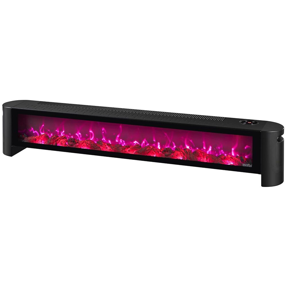 Classic Flame Duraflame 1500-Watt Electric Baseboard Space Heater with Thermostat and Remote Control, , large
