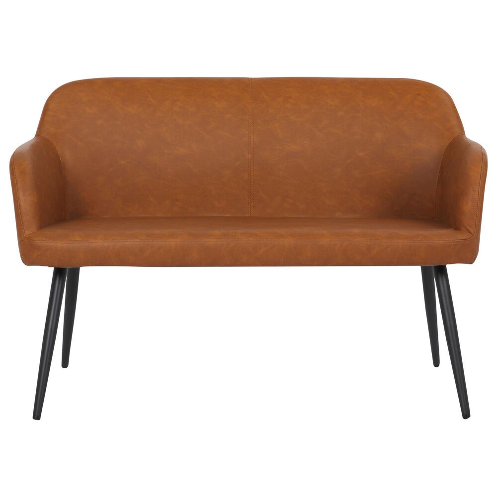 Lumisource Daniella Bench in Camel/Black, , large