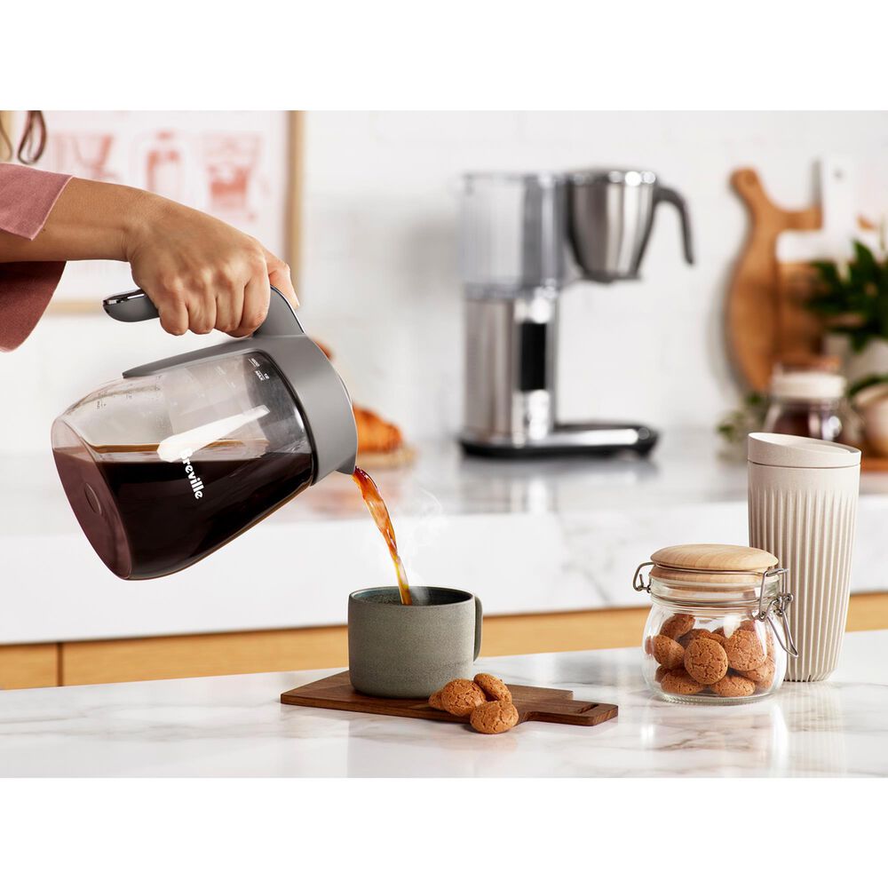 Breville Luxe Brewer 12-Cup Drip Coffee Maker with Glass Carafe in Brushed Stainless Steel, , large