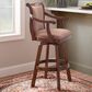 Linon Home Decor Brandon Swivel Bar Stool in Cherry, , large