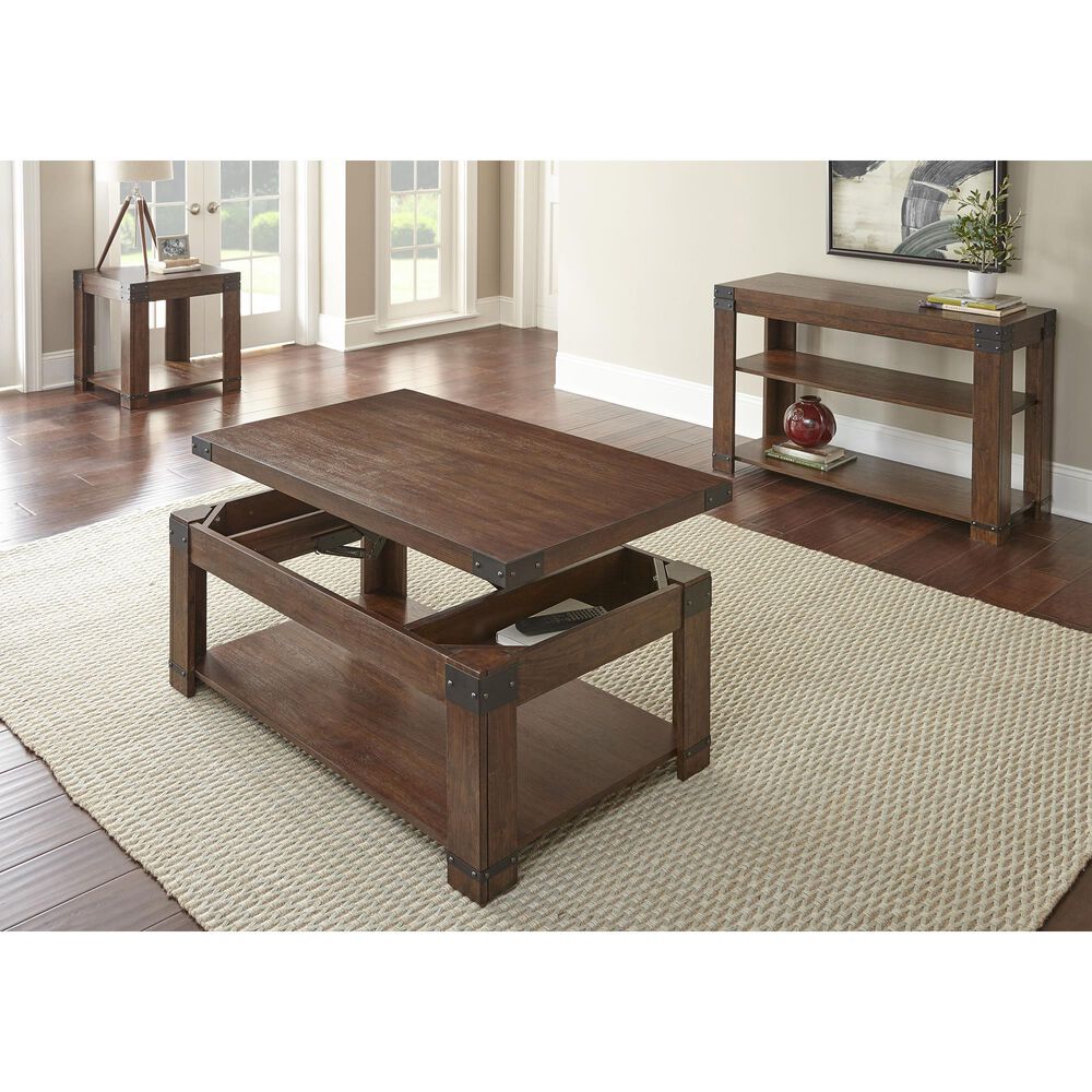 Steve Silver Arusha Lift-Top Cocktail Table in Medium Cherry, , large