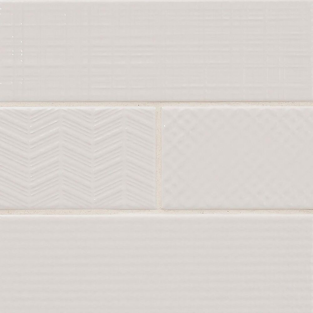 MS International Urbano Pure 3D Mix 4" x 12" Ceramic Tile, , large
