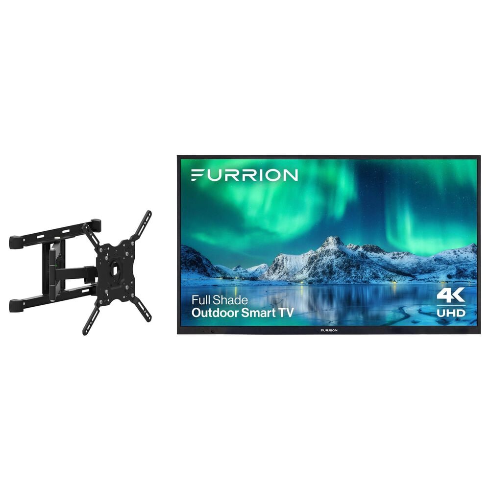 Furrion Aurora 50" Class Full Shade 4K UHD LED - Outdoor Smart TV with Full Motion Mount in Black, , large