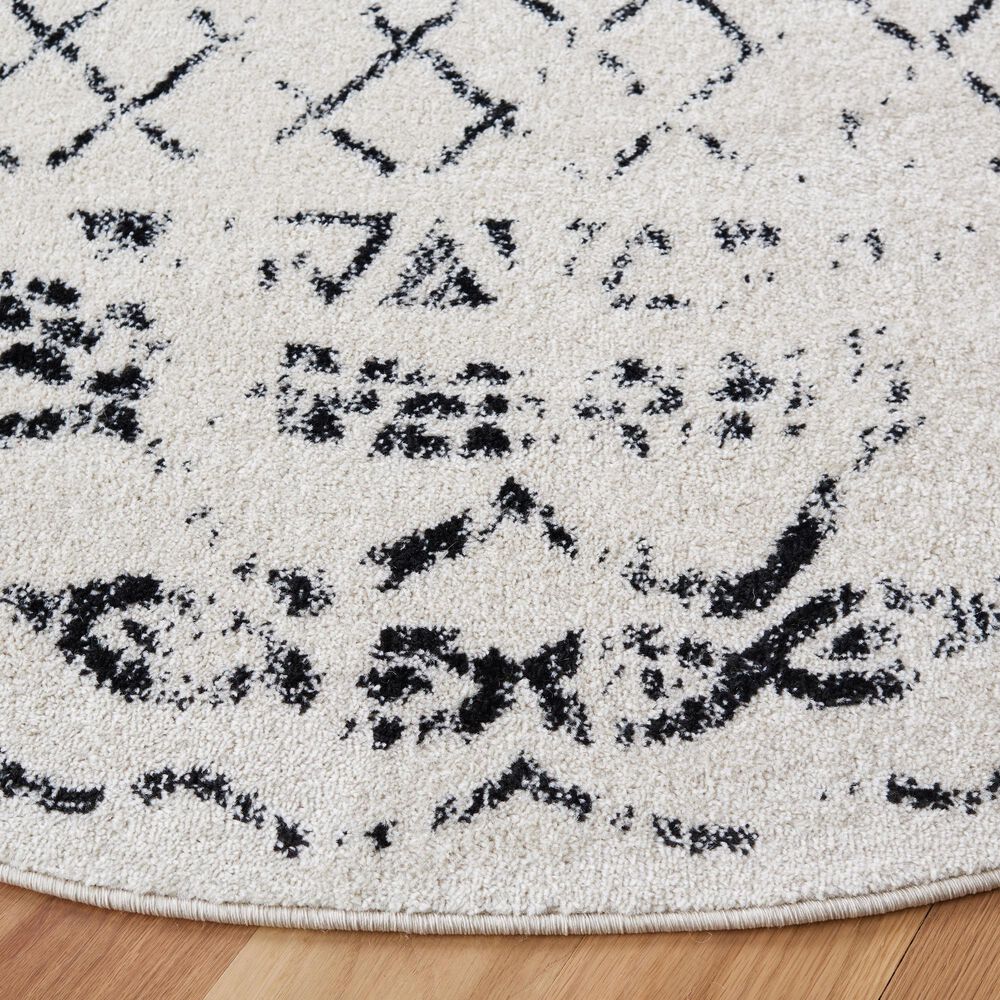 Safavieh Tulum 6&#39;7&quot; Round Black Area Rug, , large