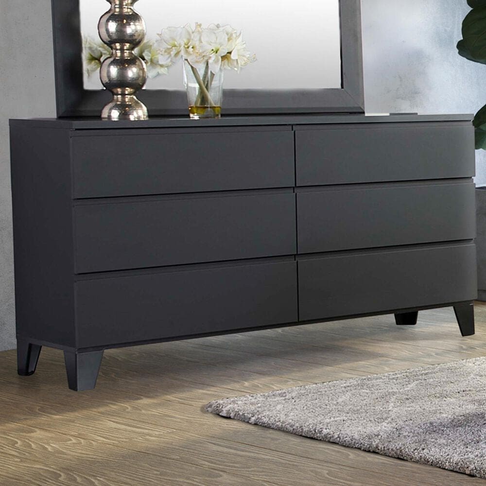 Loft District Metrica 6 Drawer Dresser in Softwelle Lava, , large