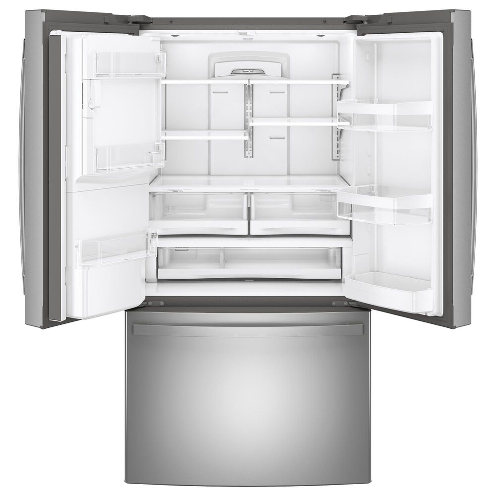 GE Appliances 27.8 Cu. Ft. French Door Refrigerator with TwinChill Evaporators in Stainless Steel, , large