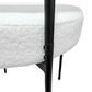 Hearth and Haven Side Chair with White Cushion in Black (Set of 2), , large