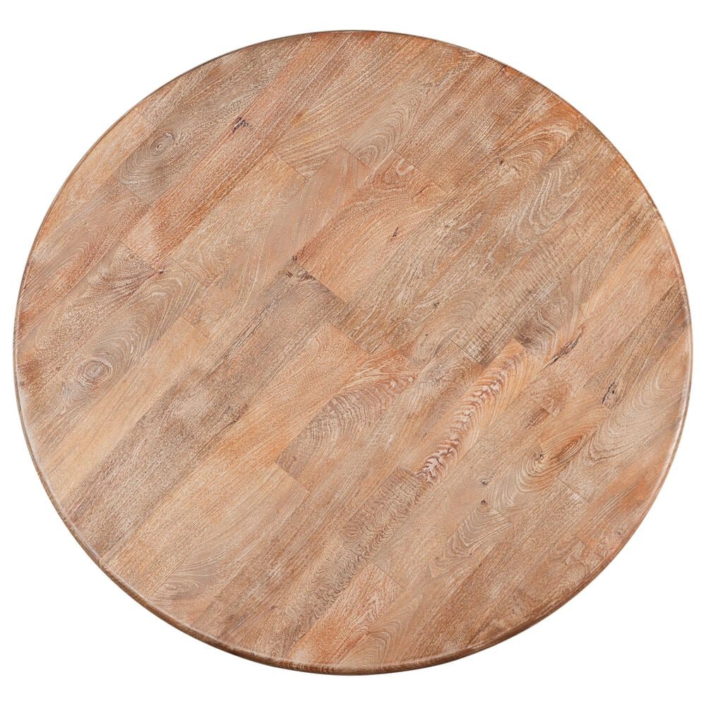 Home Trends &amp; Design San Rafael 60" Round Dining Table in Antique Oak - Table Only, , large