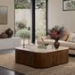Amber Lewis x Four Hands Prescott Coffee Table in Fossil Marble, , large