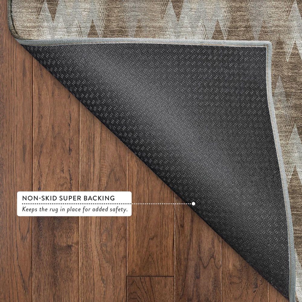 Dalyn Rug Company Soft Essentials Chevron Mocha 2'6" x 3'10" Area Rug, , large