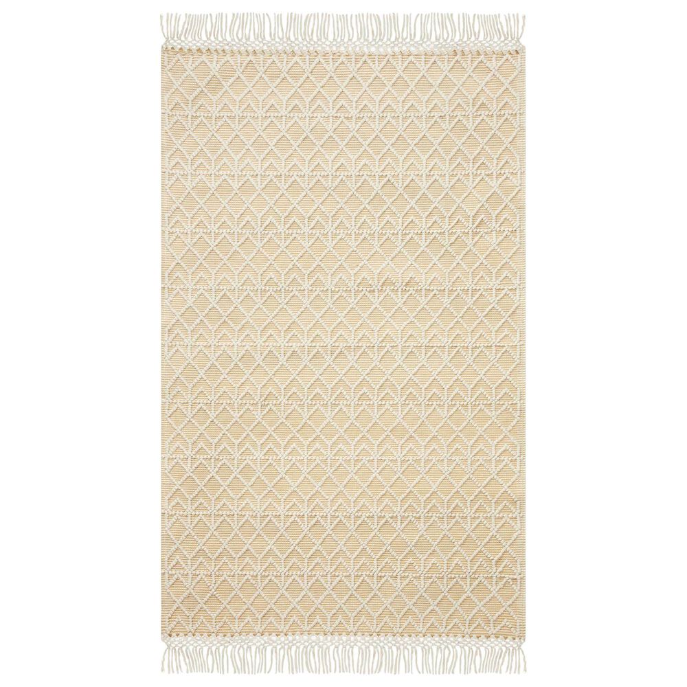 Loloi II Noelle 2'6" x 7'6" Ivory and Gold Runner, , large