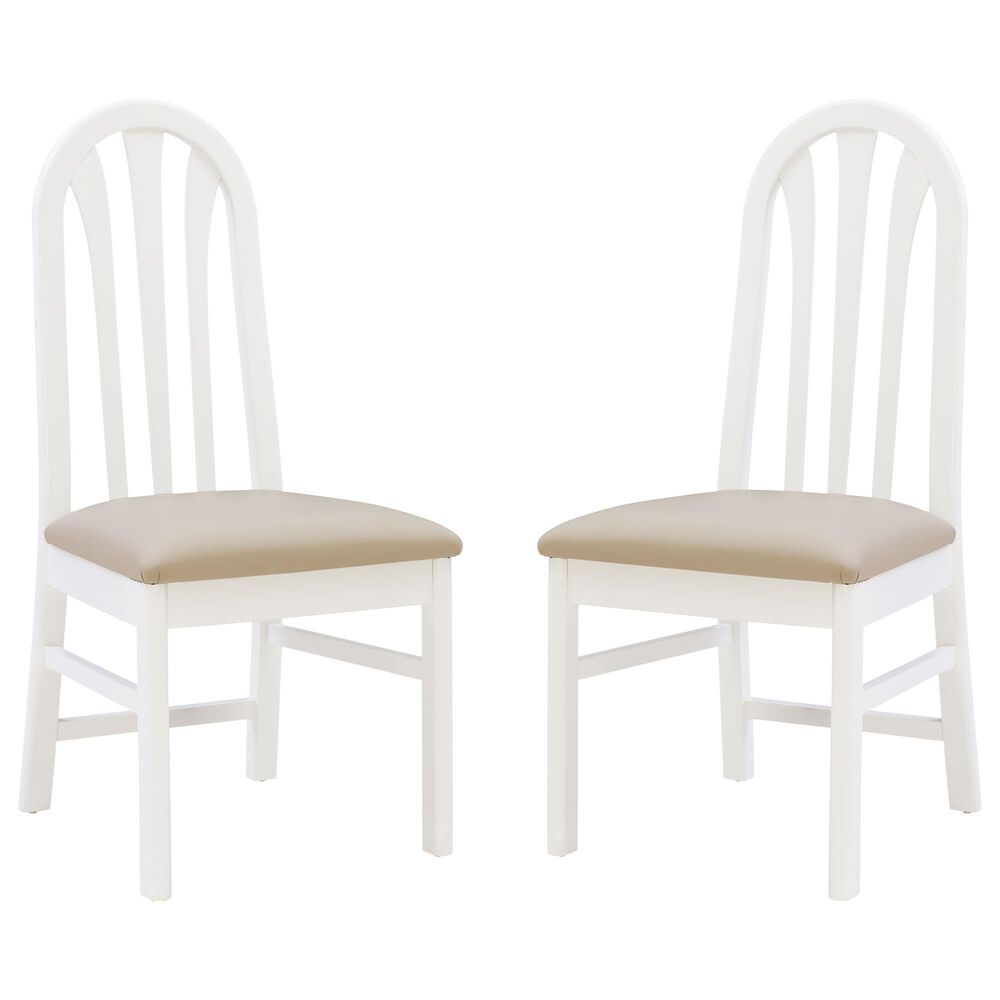 Linon Home Decor Jesper Side Chair in White (Set of 2), , large