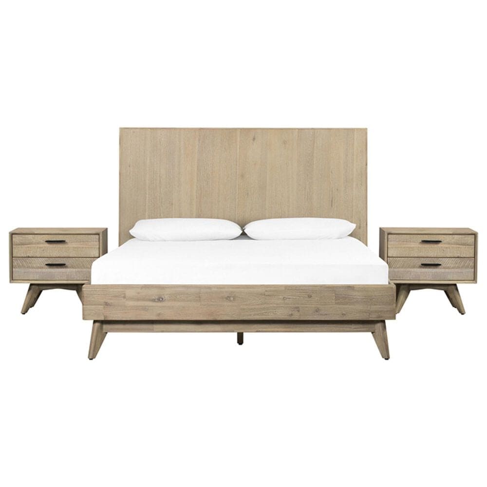 Blue River Baly 3-Piece King Platform Bed Set in Gray Sandblast Summer, , large