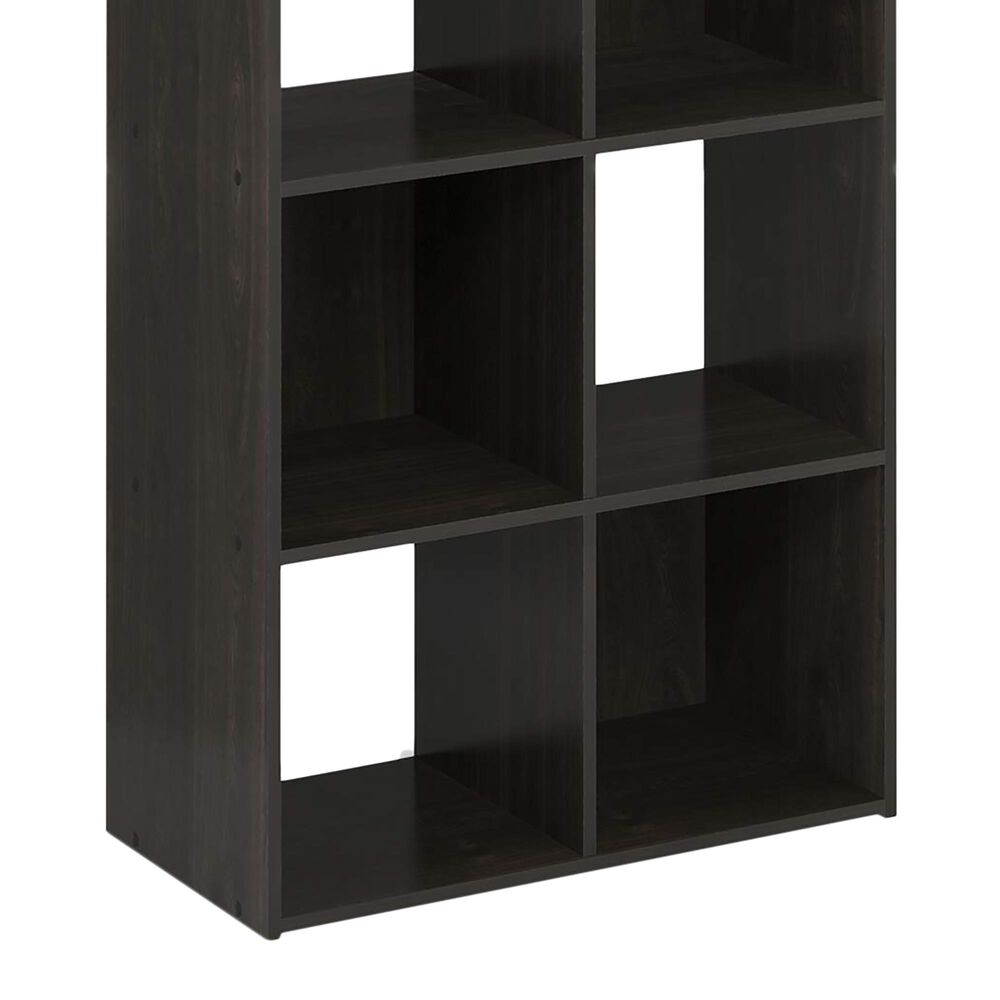 HOMLUX 8-Cube Cubic Shelf Storage Bookcase in Espresso, , large