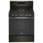 Whirlpool 5.0 Cu. Ft. Gas Range with Center Oval Burner in Black Stainless Steel, , large