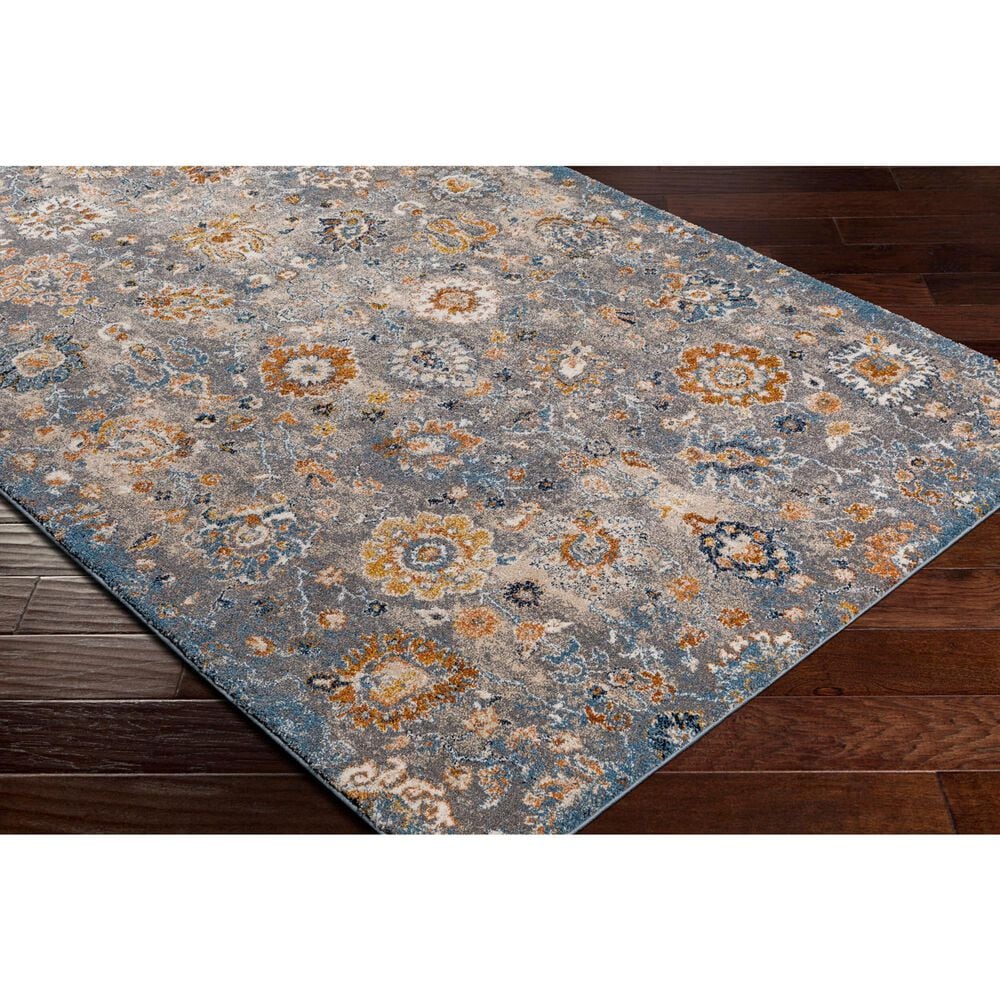 Surya Tuscany TUS-2333 Gray, Light Beige, Cream, Dusty Coral, Brown, Blue, Bright Yellow and Dark Blue 12&#39; x 15&#39; Area Rug, , large