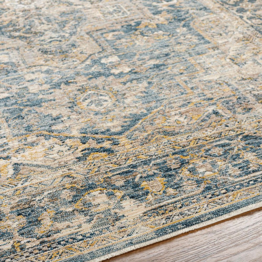Surya Aspendos APS-2323 10&#39; x 13&#39;11&quot; Teal, Mustard, Black, Medium Gray, Charcoal and Light Beige Area Rug, , large