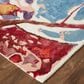 Feizy Dafney 5" x 8" Red and Multicolor Area Rug, , large