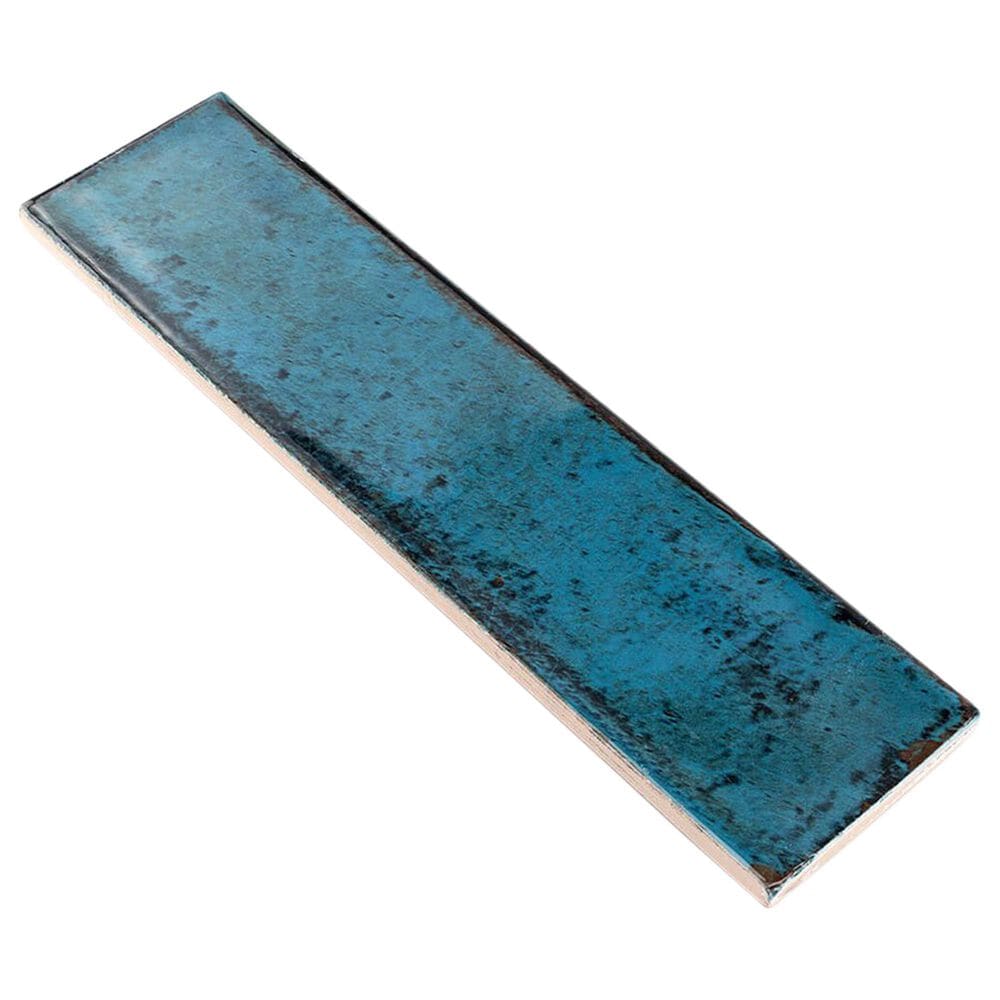 Soho Studio Alchimia Blue 3" x 12" Ceramic Tile, , large