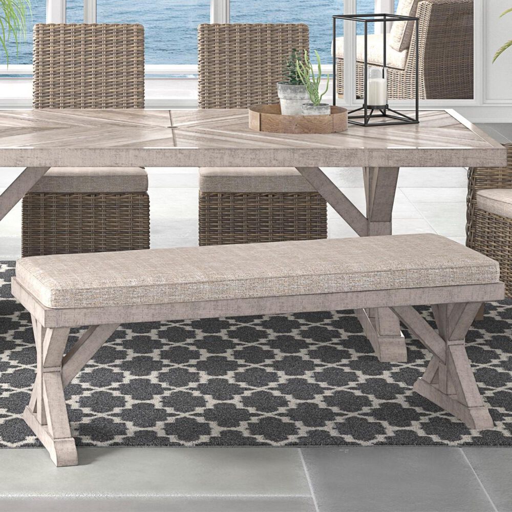 Ashley Beachcroft Bench in Beige, , large