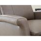 Simeon Collection Manual Leather Swivel Glider Recliner in Graphite, , large