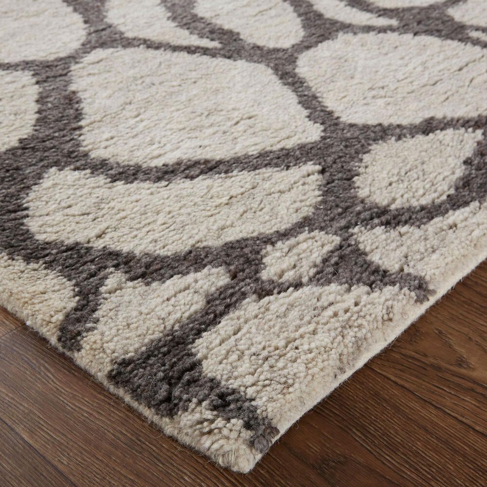 Feizy Belden 5&#39;6&quot; x 8&#39;6&quot; Gray Area Rug, , large