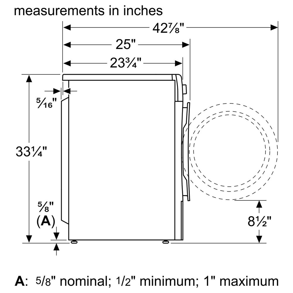 Bosch 300 Series 24" Condenser Tumble Dryer in White Nebraska