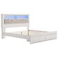 Ashley Altyra King Upholstered Bookcase Bed with Storage  in White, , large