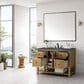 James Martin Vanities Breckenridge 48" Single Bathroom Vanity in Light Natural Oak with 3 cm Parisien Bleu Quartz Top and Rectangular Sink, , large