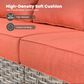 HOMLUX Outdoor Arm Chair in Coarse Textured Orange (Set of 2), , large