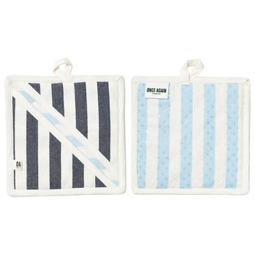 Once Again Home Re:Heat Pot Holder in Navy (Set of 2), , large