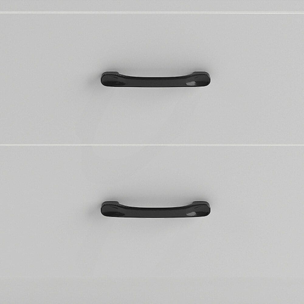 Hearth and Haven 2-Drawer Nightstand with Adjustable LED Strip Light in White, , large