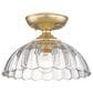 Golden Lighting Audra 1-Light Semi-Flush in Brushed Champagne Bronze, , large
