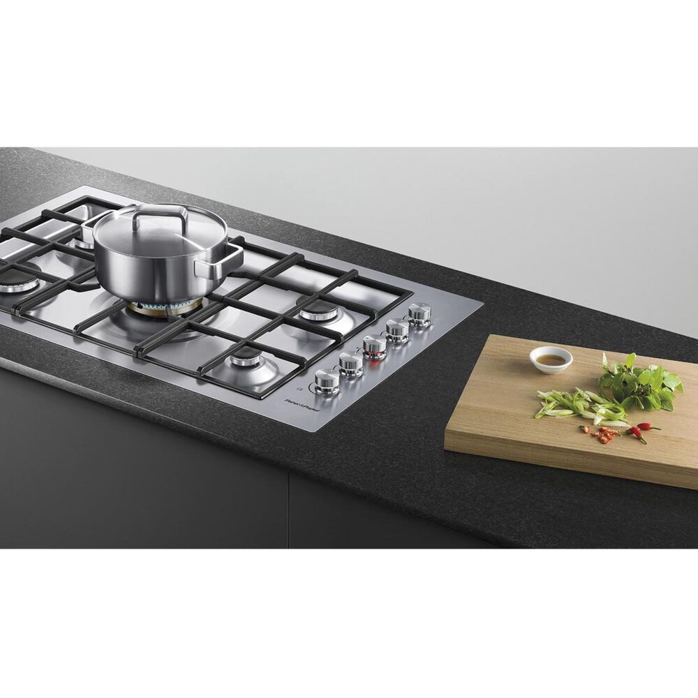 Fisher &amp; Paykel 36" Liquid Propane Gas Cooktop in Stainless Steel, , large
