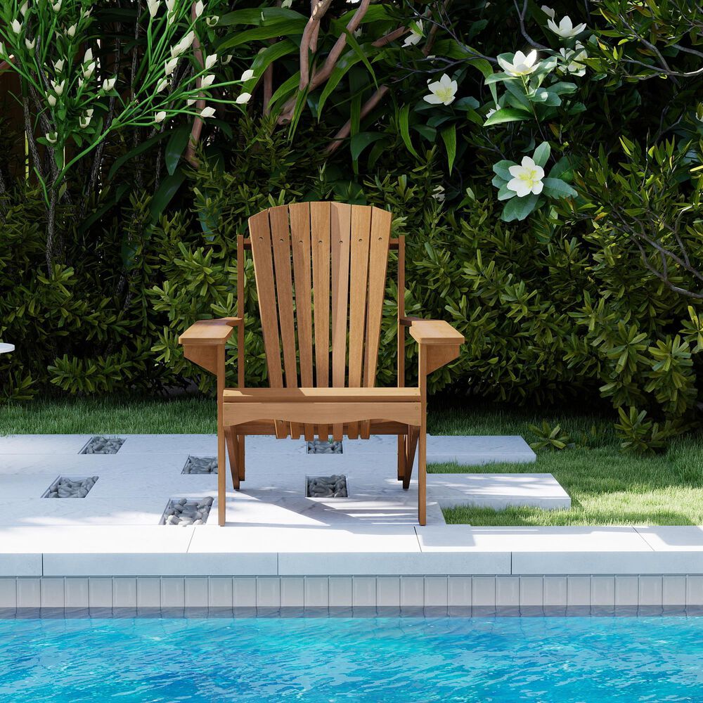 Homlux Patio Adirondack Chair in Natural, , large