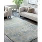 Surya Avellino 12" x 15" Light Beige, Pale Blue, Tan, Deep Teal, Gray, Denim and Light Olive Area Rug, , large