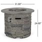Noble House Seastar Fire Pit in Natural Stone and Grey, , large
