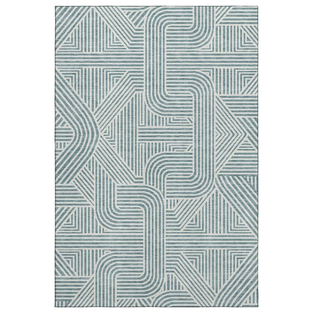 Dalyn Rug Company The Reserve TR14 Teal 8" x 10" Indoor/Outdoor Area Rug, , large
