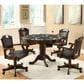 Pacific Landing Turk 5-Piece 3-in-1 Round Game Table Set in Brown Cherry, , large