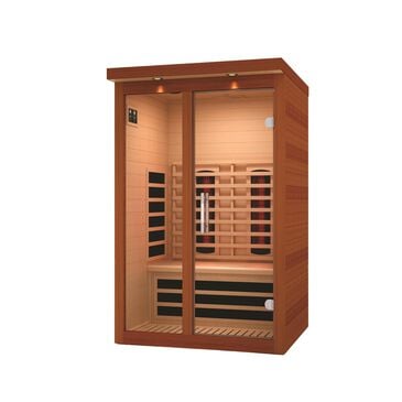 EZlife 2 Person Full Spectrum Infrared Sauna with 2 Backrests, , large