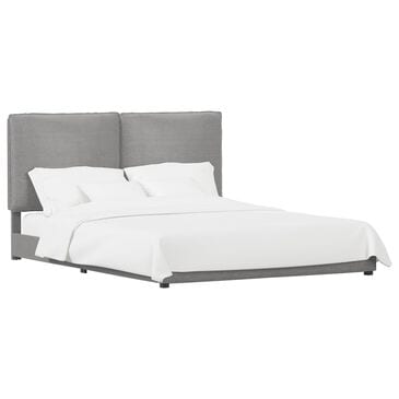 Richlands Furniture Arden Queen Upholstered Platform Bed in Nature Gray, , large